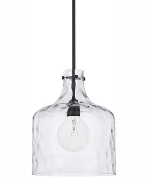 Crawford 1-Light Pendant Matte Black