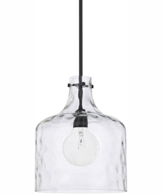 Crawford 1-Light Pendant Matte Black