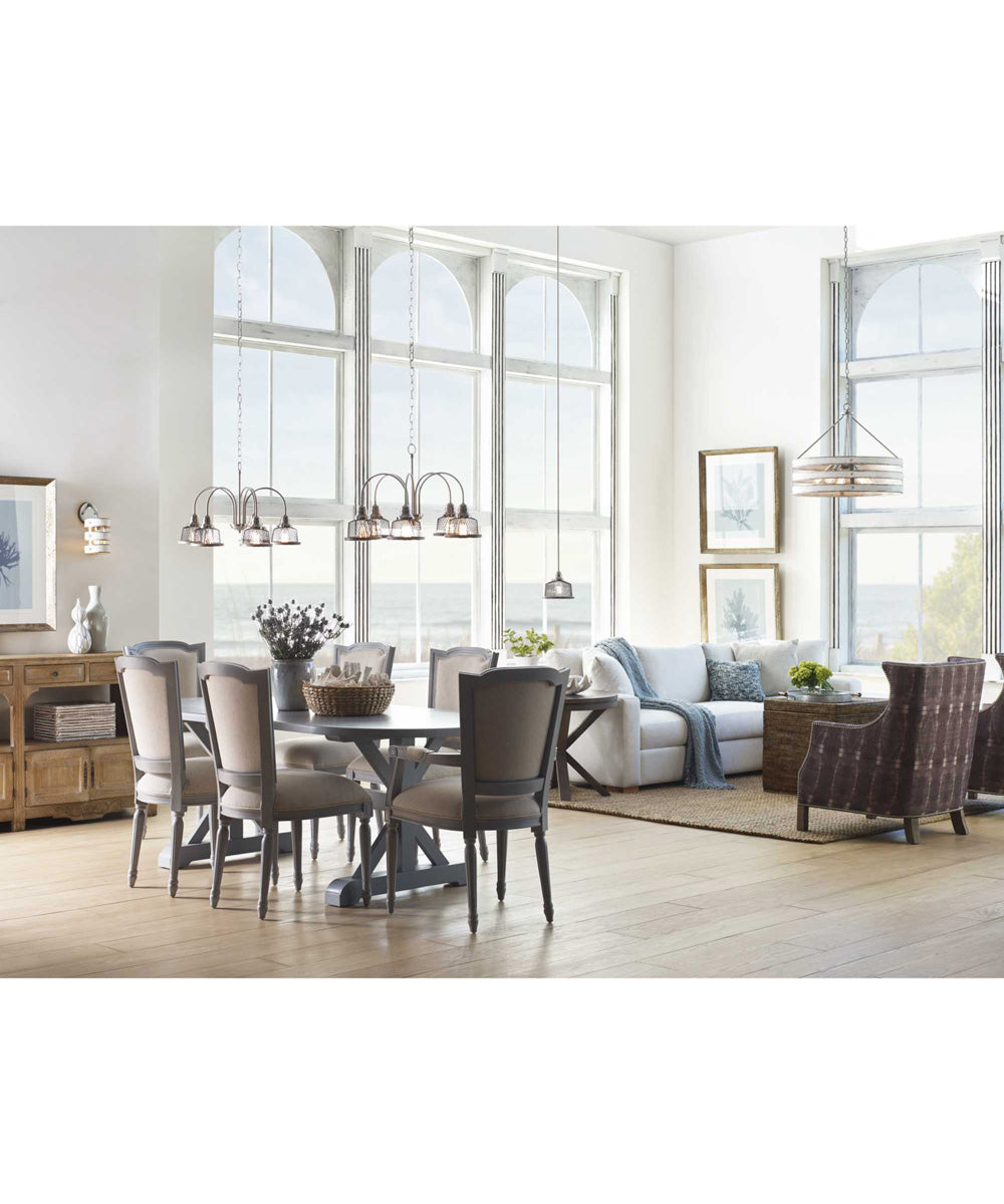 Tilley 1-Light Coastal Pendant Light Brushed Nickel