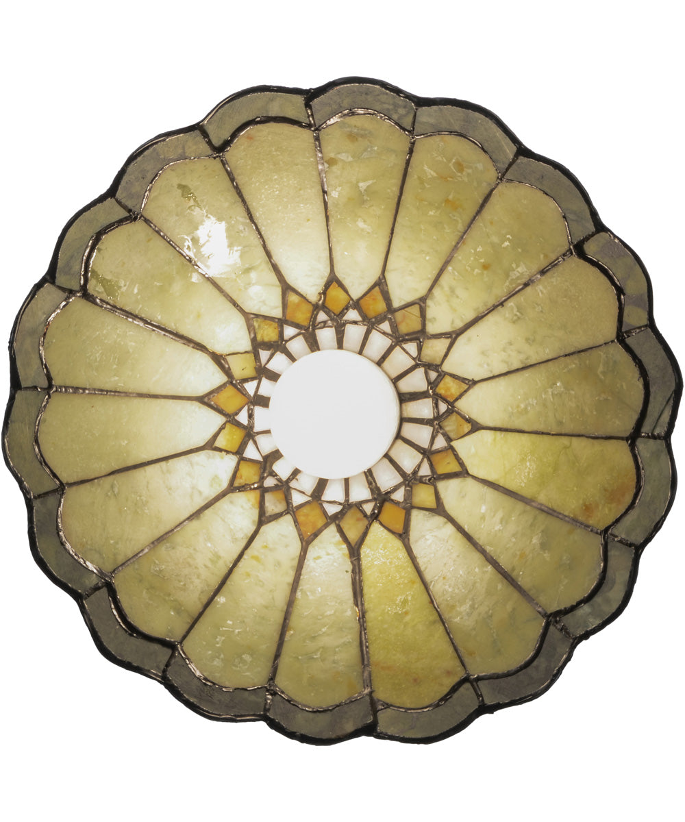 12"W Carousel Jadestone Pendant