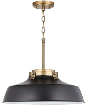 Oakwood 1-Light Pendant Matte Black