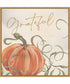 Framed Grateful Pumpkins by Nina Blue Canvas Wall Art Print (30  W x 30  H), Sylvie Maple Frame