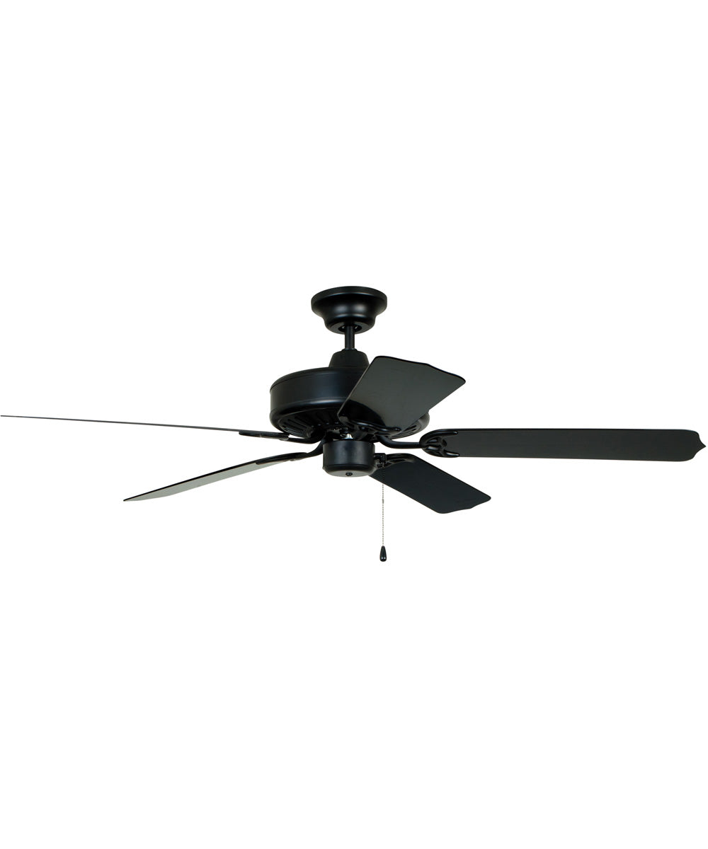 52" Enduro Plastic Ceiling Fan Indoor/Outdoor (Blades Included) Matte Black