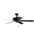 52" Enduro Plastic Ceiling Fan Indoor/Outdoor (Blades Included) Matte Black