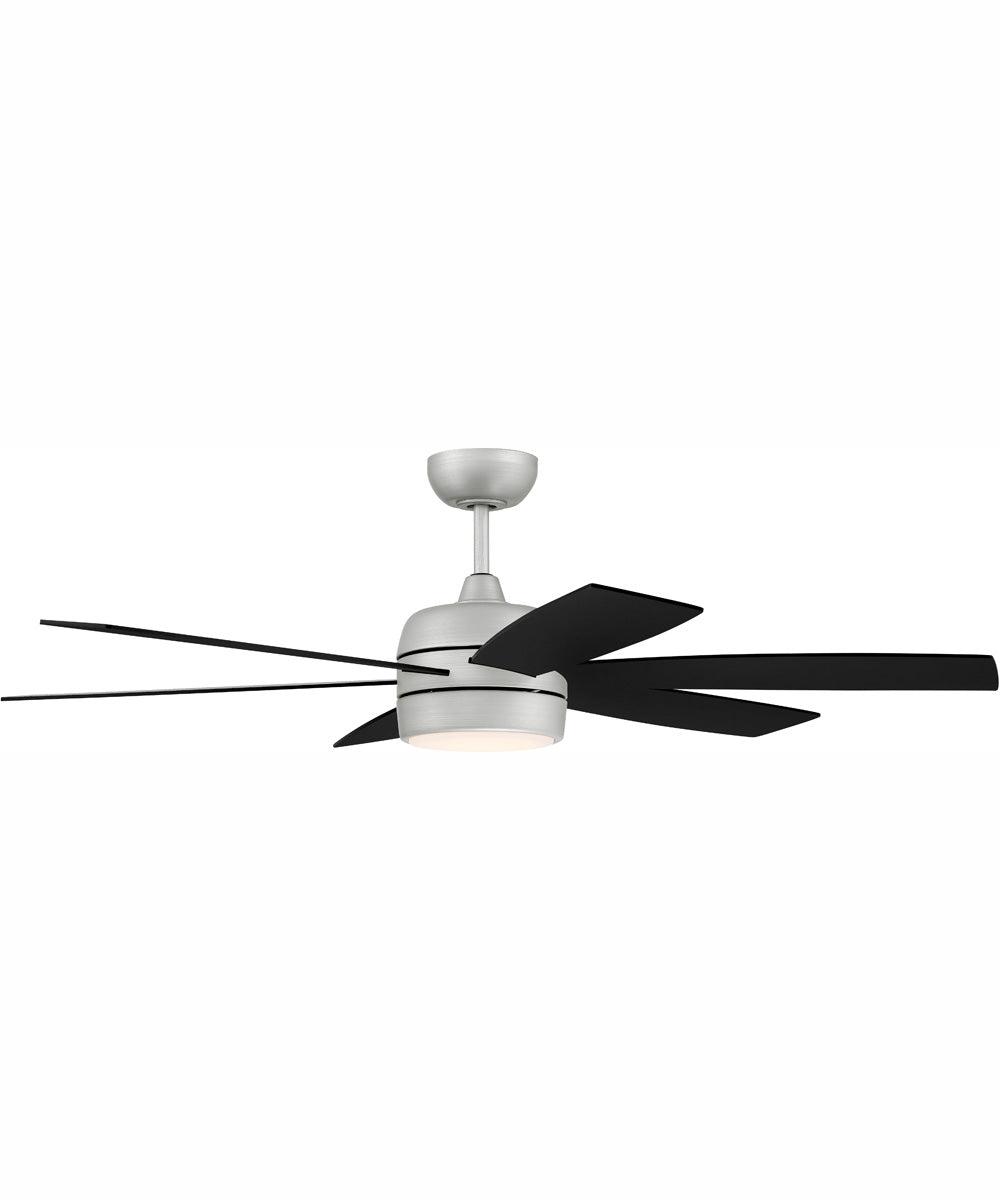 52" Trevor 1-Light Ceiling Fan Painted Nickel