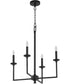 Eldorado 4-light Chandelier Matte Black