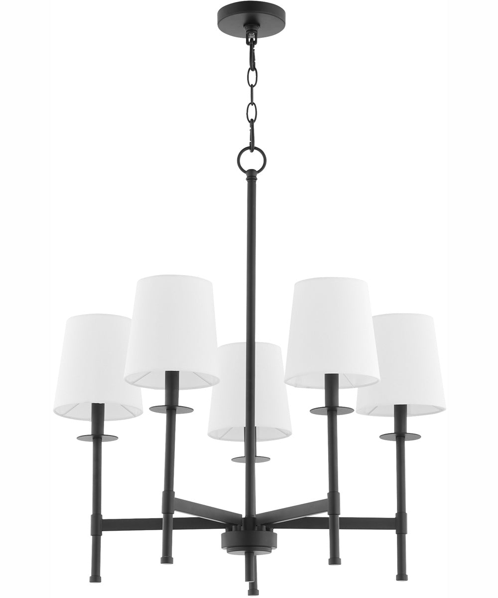 Belshaw 5-light Chandelier Matte Black