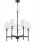 Belshaw 5-light Chandelier Matte Black
