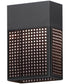 Lattice 12 inch LED Outdoor Sconce Dark Sky Black