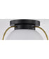 Lakeshore 1-Light Close-to-Ceiling Matte Black