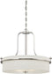 22"W Loren 4-Light Pendant Polished Nickel