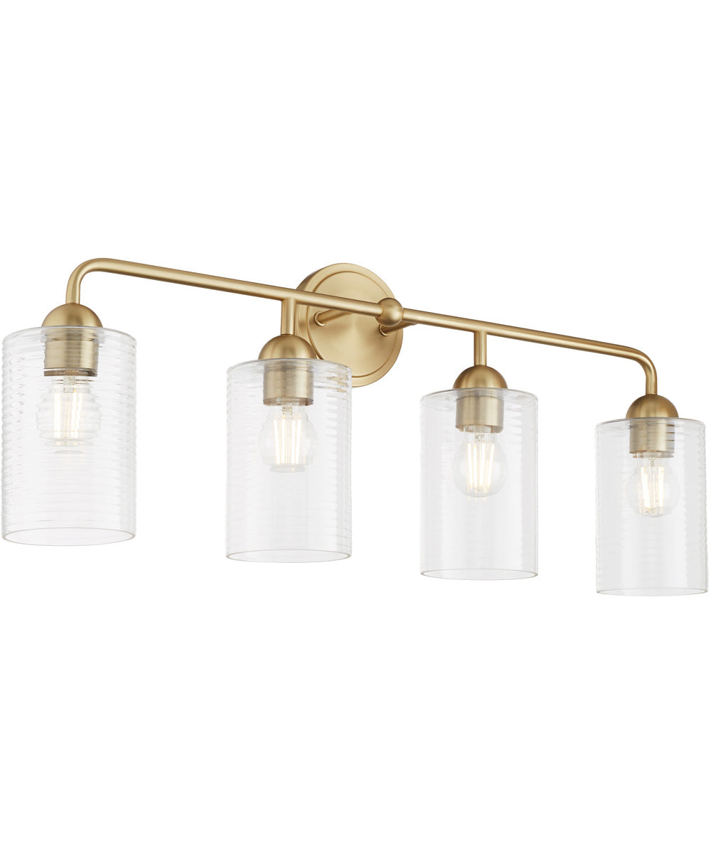 Tamara Day's Charlotte 4-light Bath Vanity Light Aged Brass