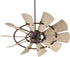 52"W Windmill Patio Ceiling Fan Oiled Bronze