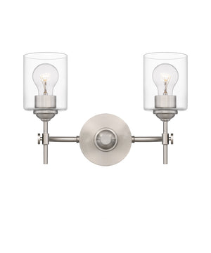 Aria Medium 2-light Bath Light Brushed Nickel