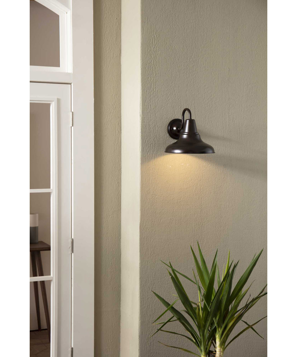 District 1-Light Large Wall Lantern Antique Bronze