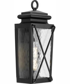 Wakeford 1-Light Transitional Outdoor Small Wall Lantern Textured Black