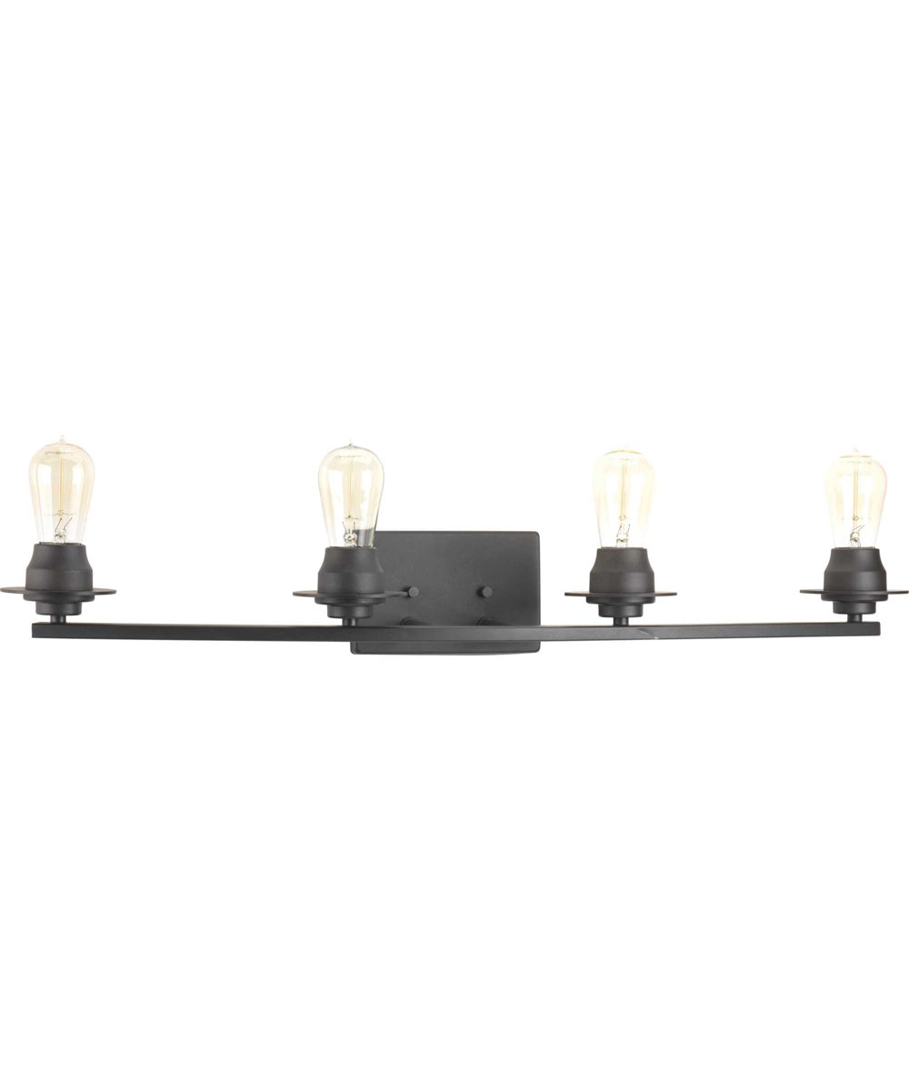 Debut 4-Light Farmhouse Bath Vanity Light Graphite