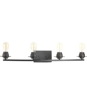 Debut 4-Light Farmhouse Bath Vanity Light Graphite