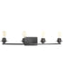 Debut 4-Light Farmhouse Bath Vanity Light Graphite