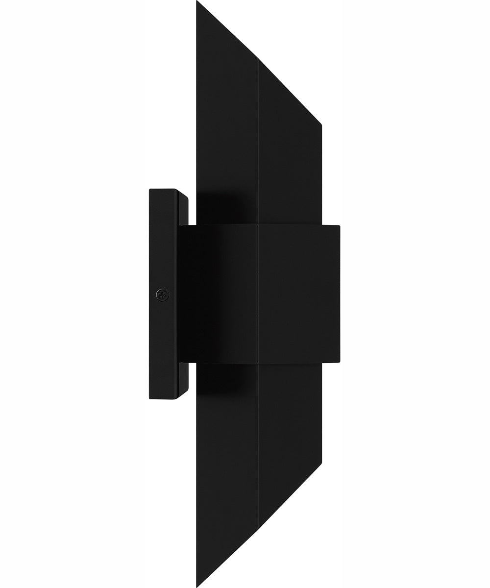 Chasm Medium Outdoor Wall Light  Gold Coastal Armour Aluminum Matte Black