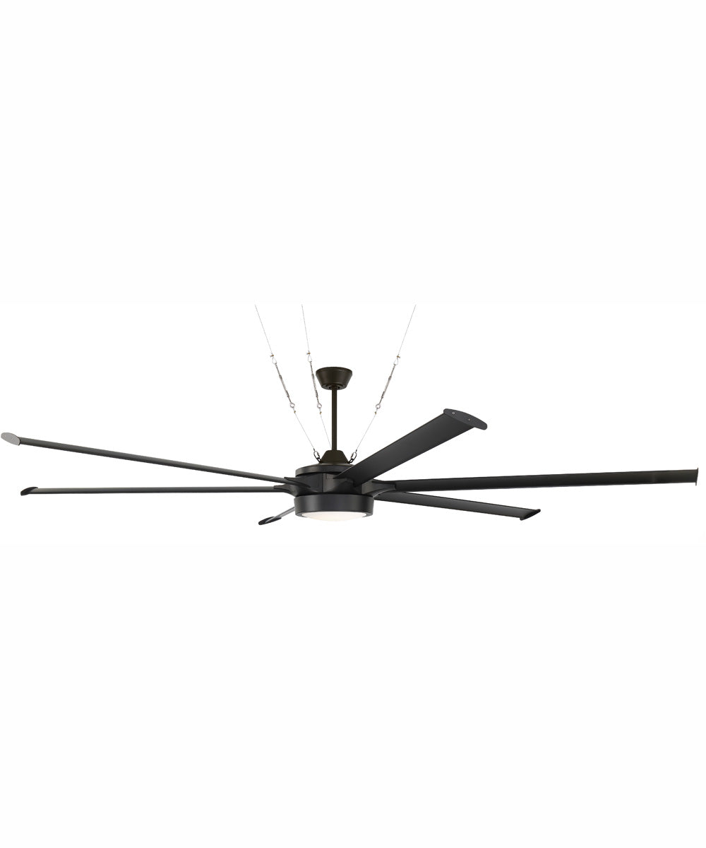 114" Prost 1-Light Indoor/Outdoor Ceiling Fan Flat Black