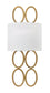 9"W Jules 2-Light Sconce in Brushed Gold