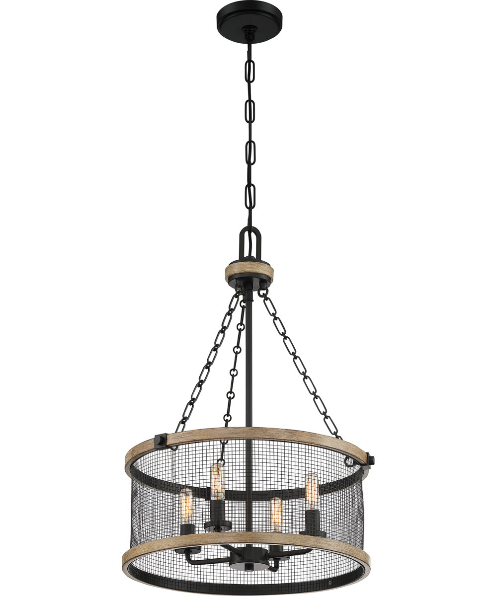 McCrady 4-light Pendant Matte Black