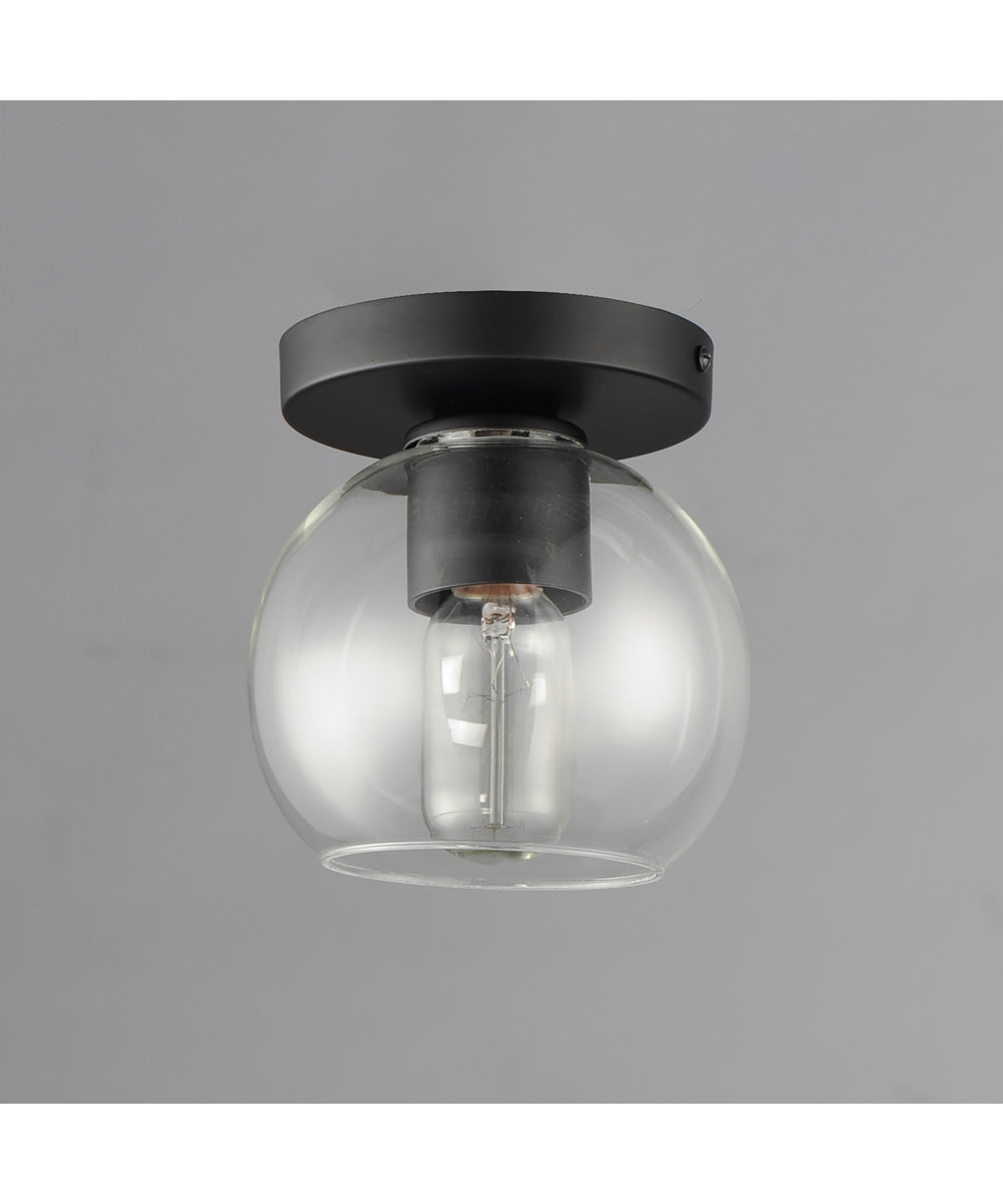 Knox 1-Light Flush Mount Black