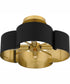 Balsam Medium 4-light Semi Flush Mount Matte Black