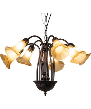 26" Wide Tiffany Pond Lily 7 Light Chandelier