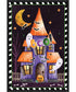 Framed Haunted House by Art Nd Canvas Wall Art Print (23  W x 33  H), Sylvie Black Frame