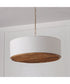 Soleil 4-Light Pendant Matte Brass