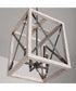 Remi 4-Light Pendant Brushed White Wash and Nordic Iron
