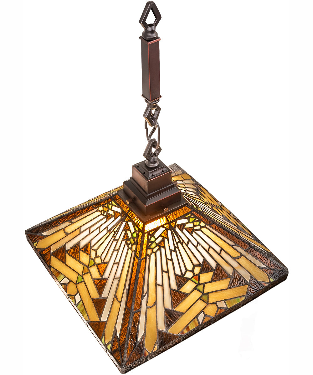 14" Square Nuevo Mission Pendant