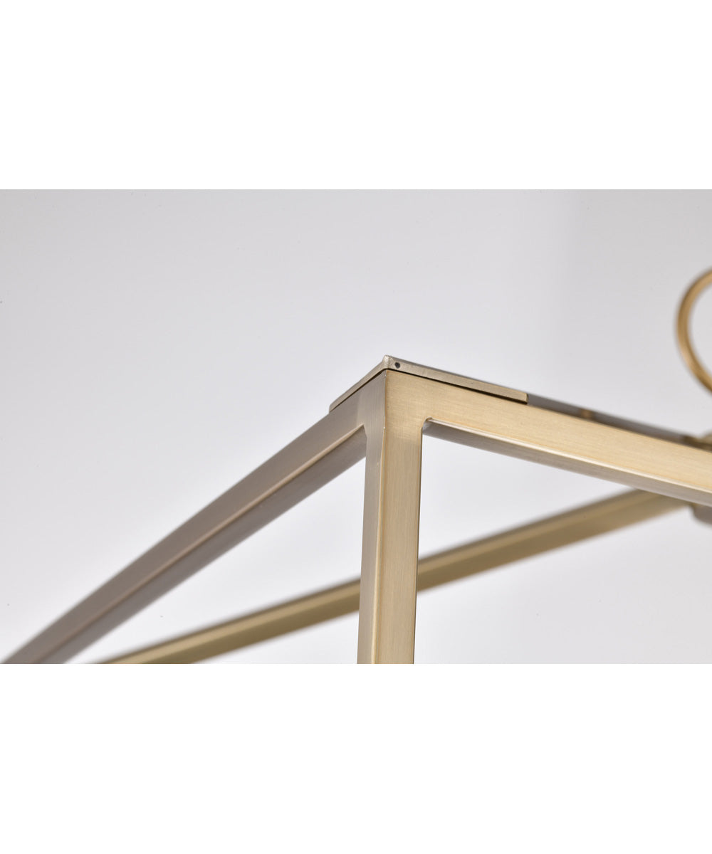 Emma 4-Light Pendant Burnished Brass