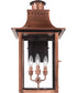 Chalmers Large 3-light Outdoor Wall Light Aged Copper