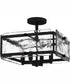 Quoizel Semi-Flush Mount Medium 4-light Semi Flush Mount Earth Black