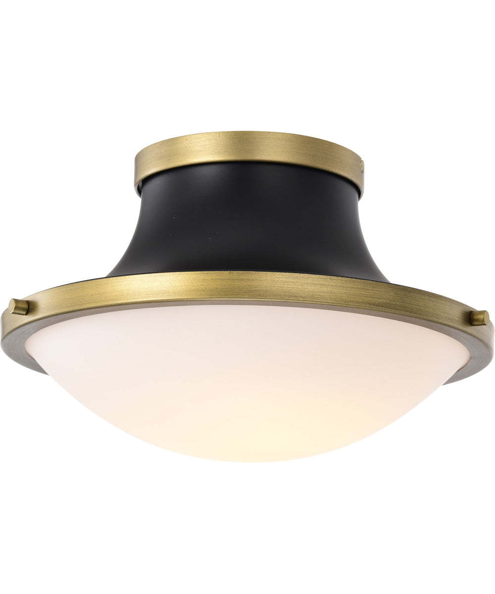 Lafayette 1-Light Close-to-Ceiling Matte Black