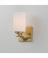 Deven 1-Light Wall Sconce Satin Brass