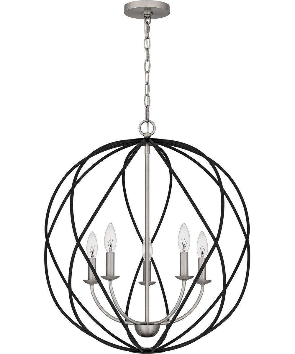 Bryn 5-light Pendant Antique Nickel