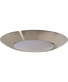 LED Flushmount 1-Light Flush Mount Brushed Polished Nickel