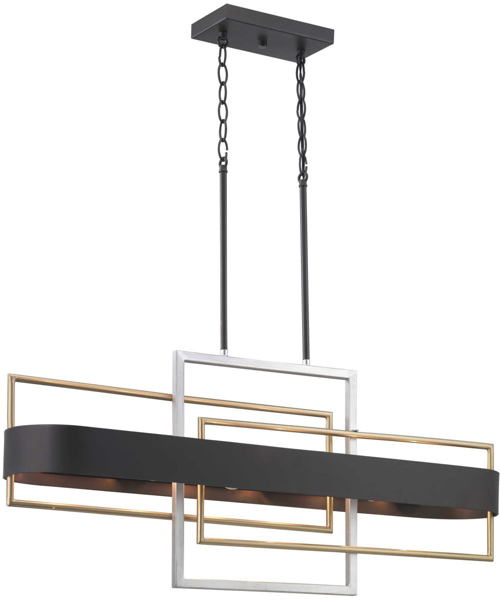 Adagio 6-Light Luxe Chandelier Light Matte Black