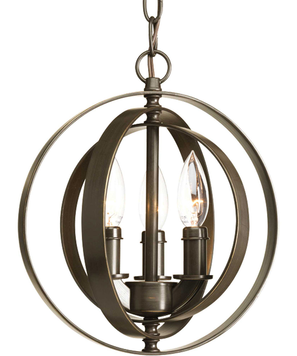Equinox 3-Light Sphere Pendant Antique Bronze