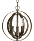 Equinox 3-Light Sphere Pendant Antique Bronze