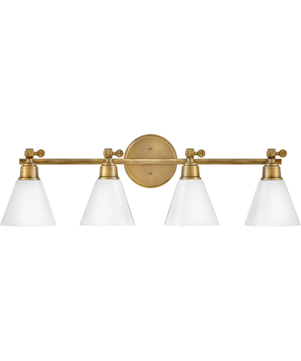 Arti 4-Light Four Light Vanity in Heritage Brass