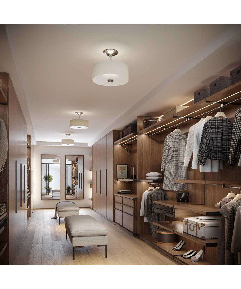 Inspire 2-Light 13" Semi-Flush Brushed Nickel