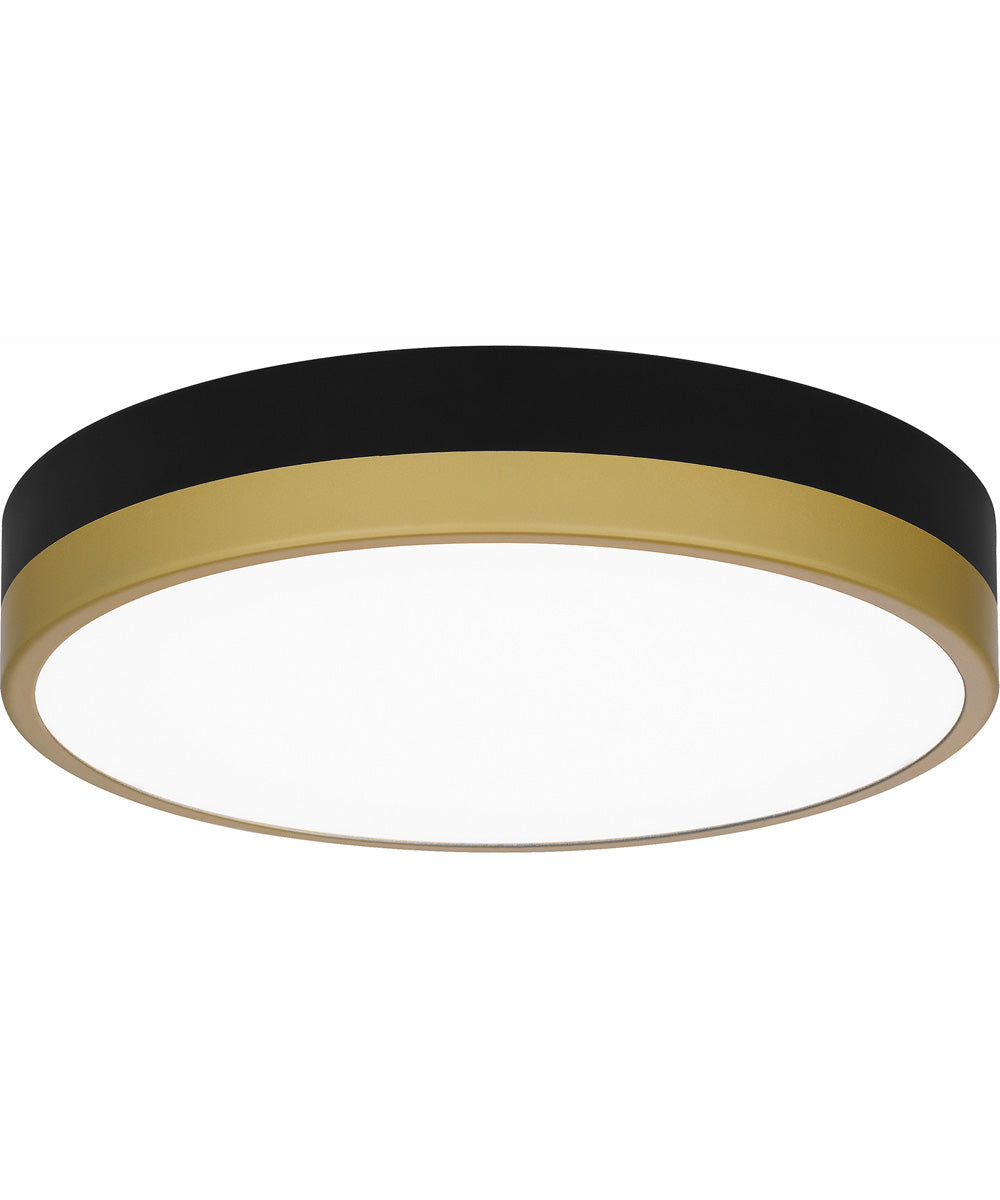 Weldin Small Flush Mount Matte Black Gold