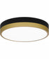 Weldin Small Flush Mount Matte Black Gold
