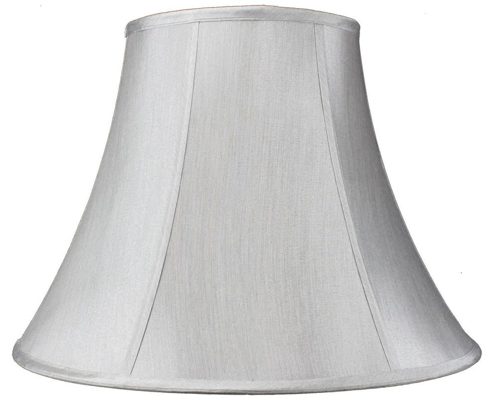 18"W x 14"H Gray Bell Shantung Lamp Shade