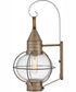 Cape Cod 1-Light Medium Wall Mount Lantern in Burnished Bronze